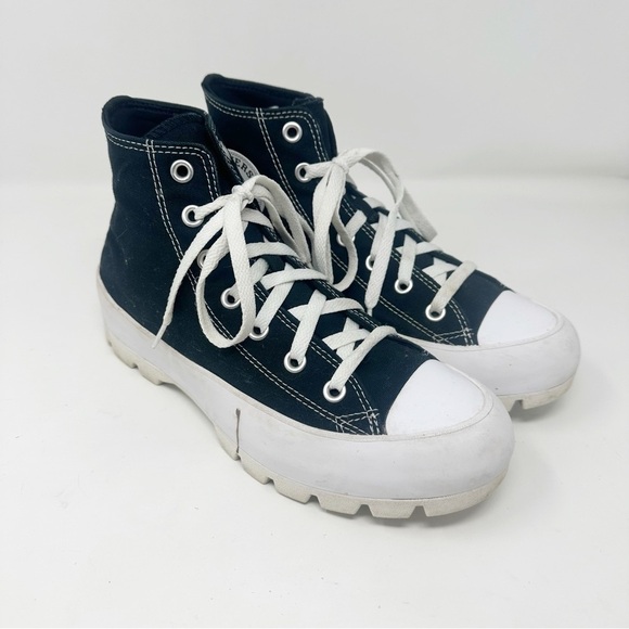 Converse All Star Lugged High Top Platform Sneakers - Picture 1 of 8